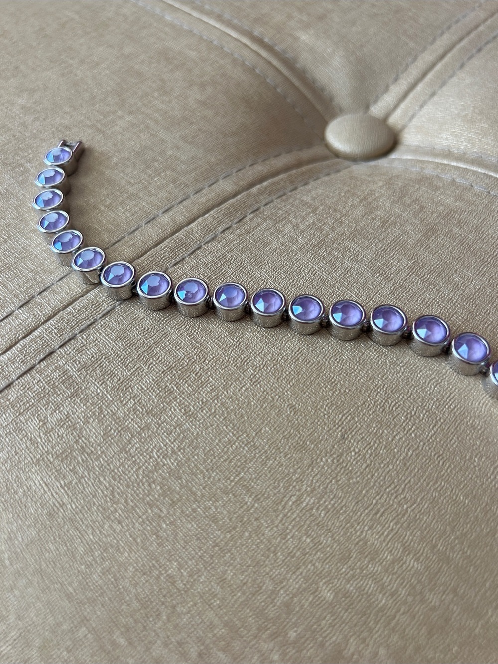 Touchstone Crystal by Swarovski Ice Bracelet- Lilac - Picture 2 of 2
